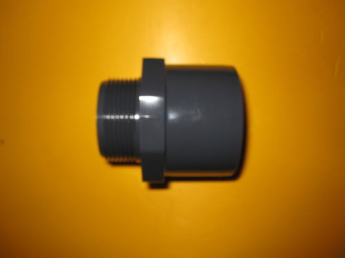 PVC Übergangsmuffe,Übergangsnippel 11/2" AG x d 50 mm